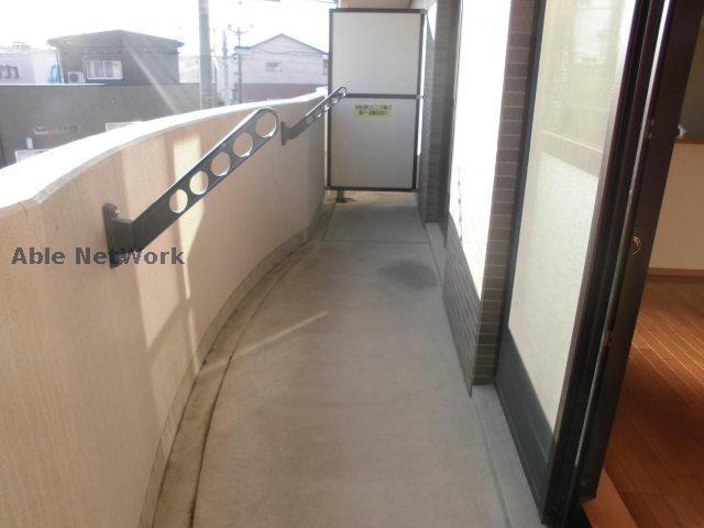 バルコニー　洗濯物も安心です
