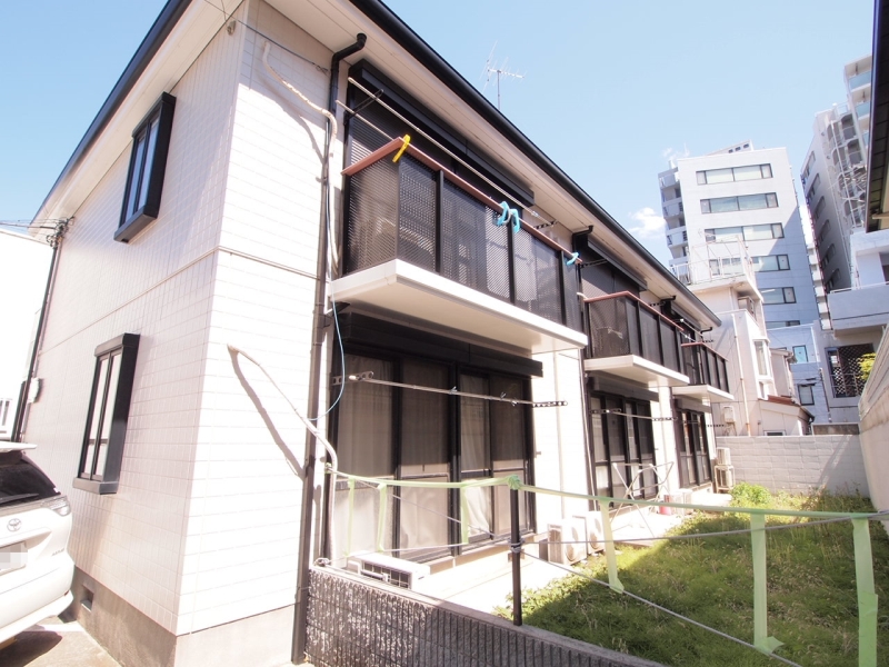 建物外観　全室南向きの賃貸アパート