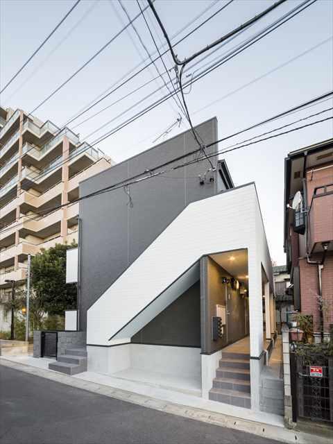建物外観　デザイナーズ　敷地内ゴミ置き場