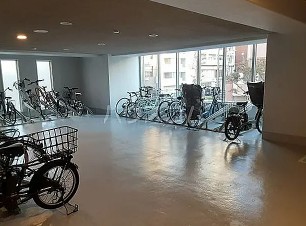 駐車場　駐輪場です