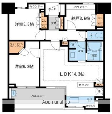 KDXレジデンス町田の間取り写真