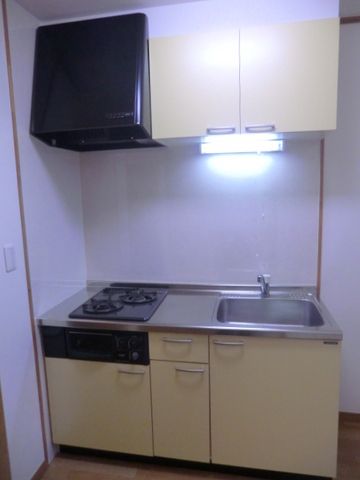 キッチン　収納タップリ2口ガスキッチン　キッチン2帖