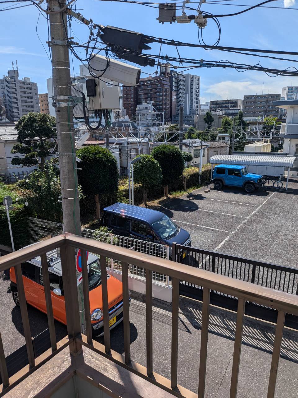 眺望　小バルコニーから