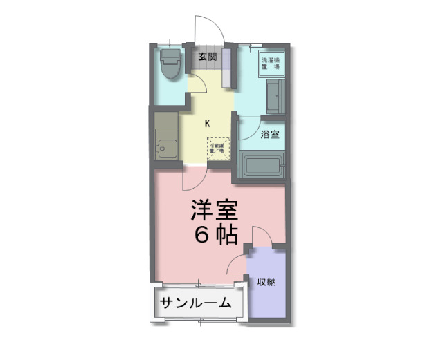 本町山岸ハイツの間取り写真