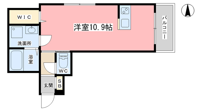 山科HATCH京都薬大前の間取り写真