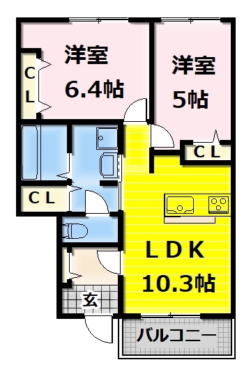 ラフレーゼの間取り写真