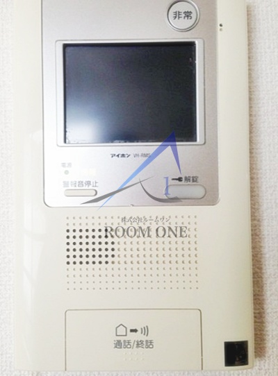 セキュリティ　モニター付きインターホンです。