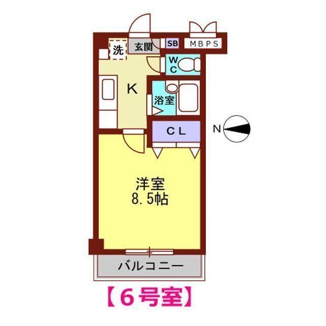 ピュアハイム北安江の間取り写真