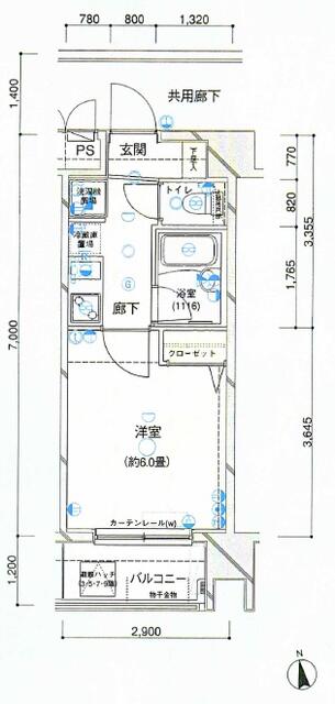 プレール大森EASTの間取り写真