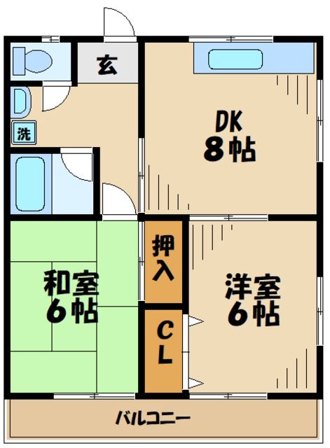 ベルコーポの間取り写真