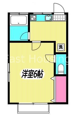 西武新宿線 新井薬師前駅 徒歩6分 2階建 築49年の間取り写真