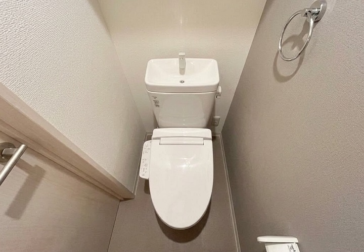 近鉄南大阪線 恵我ノ荘駅 徒歩3分 3階建 新築のトイレ写真