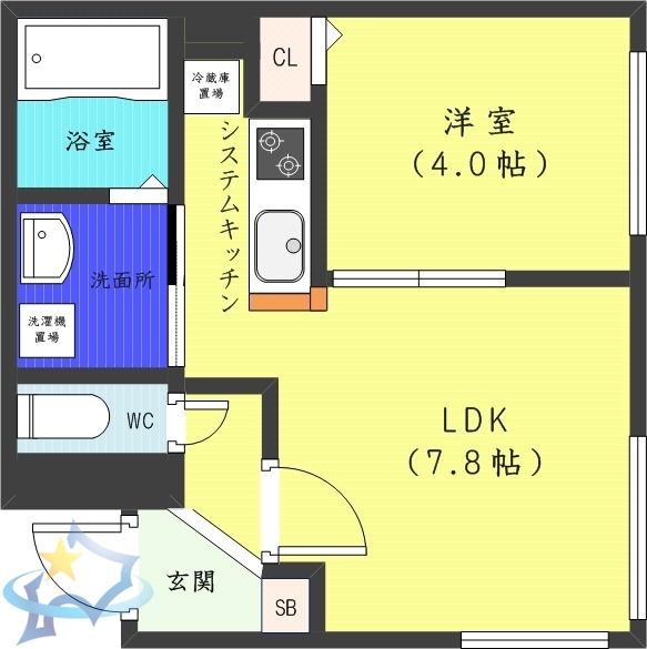 PRIMECOURT北円山の間取り写真