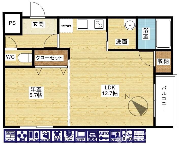 阪急神戸線 神崎川駅 徒歩14分 3階建 築11年の間取り写真