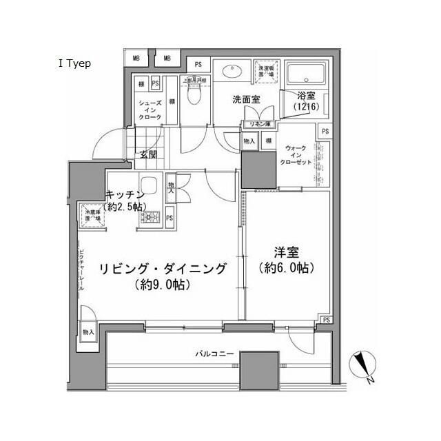 パークハビオ八丁堀の間取り写真