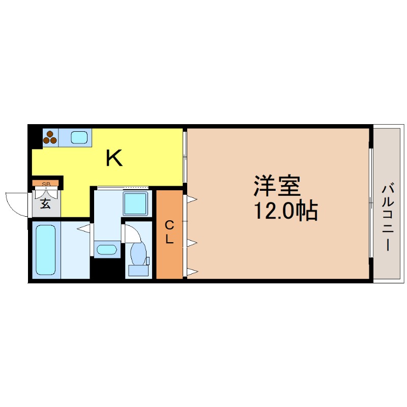地下鉄東山線 今池駅 徒歩1分 8階建 築46年の間取り写真