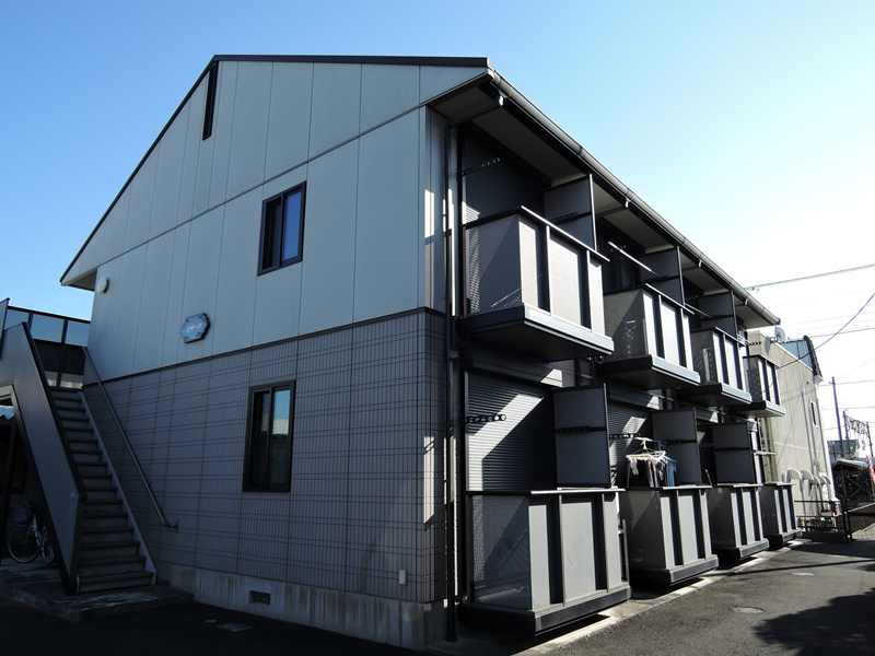 那珂郡東海村舟石川駅西のアパートの建物外観