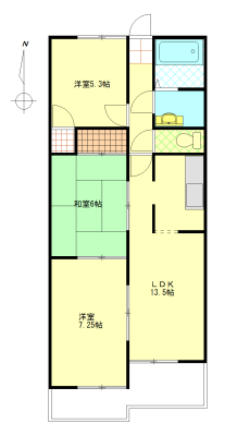 グランドアーク若松の間取り