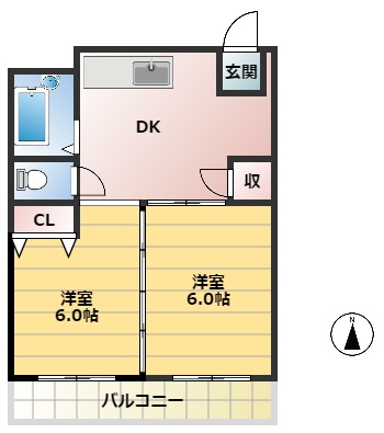 サンステージ八万の間取り