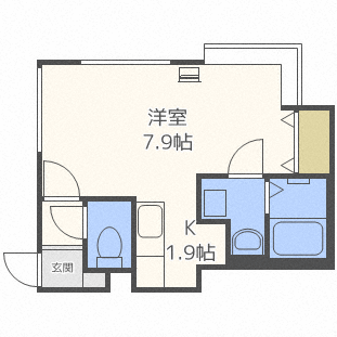 北海道札幌市豊平区月寒東一条１１（アパート）の賃貸物件の間取り