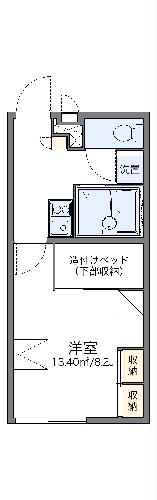 レオパレスクレインコート横田の間取り