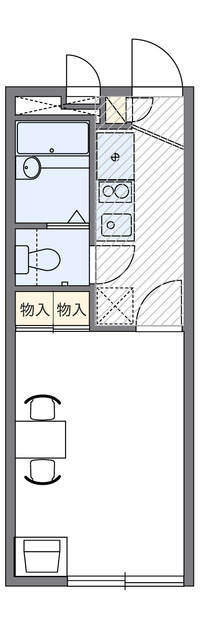 神戸市西区竜が岡のアパートの間取り