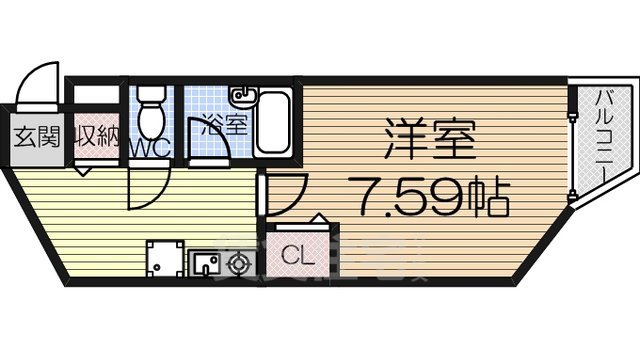 堺市西区津久野町のマンションの間取り