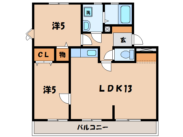 【西尾市田貫のマンションの間取り】