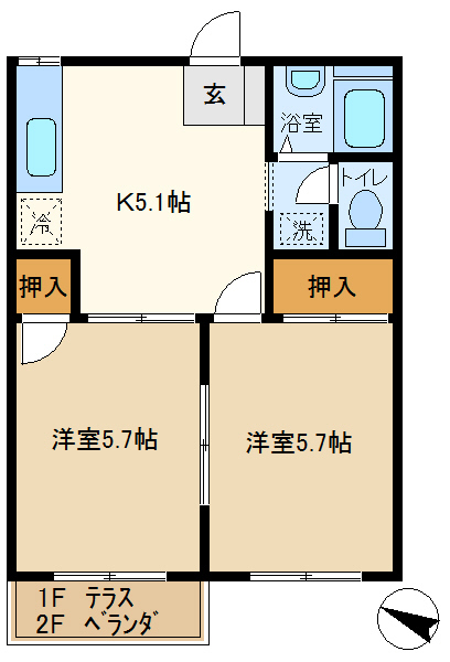 グリーンストリートの間取り