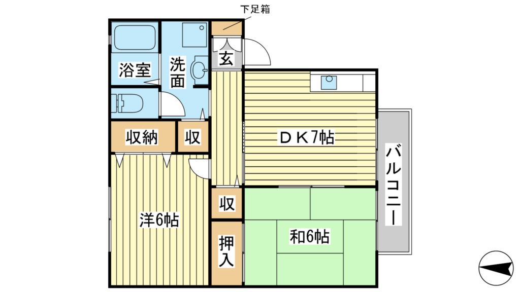 フローラルハイツの間取り