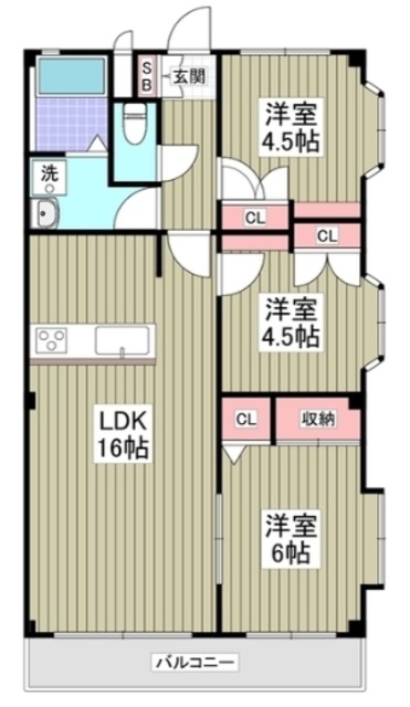 【ドミール中西の間取り】