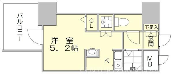 モダンパラッツォ天神南２の間取り