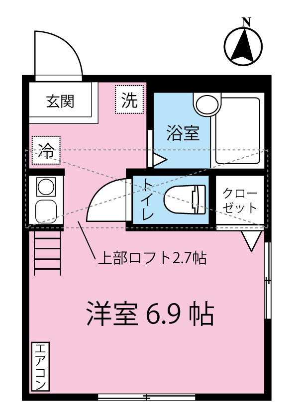 【アイザックヒルズ百合丘の間取り】