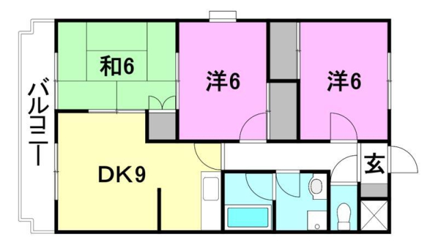 上道後ハイツの間取り