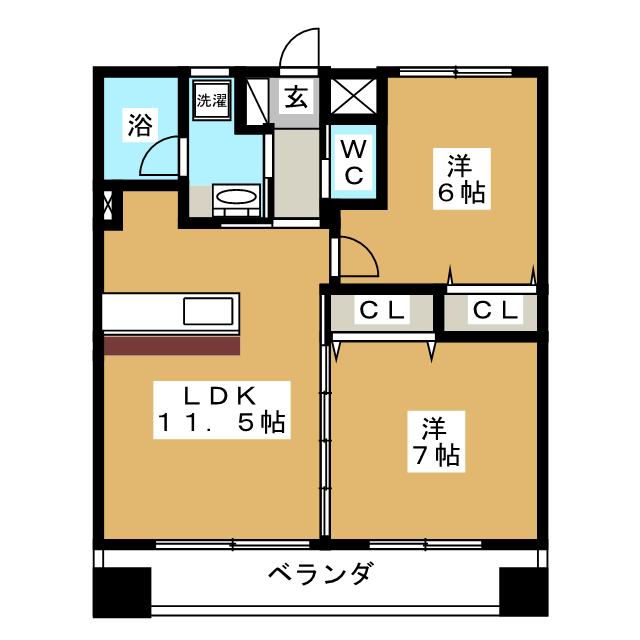 リビングステージ木町通の間取り