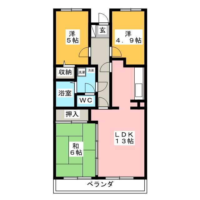 シャルム春日部の間取り