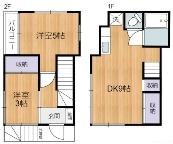 日野市三沢戸建の間取り