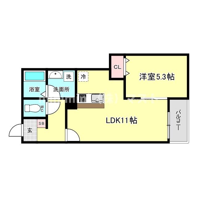 【Mew Style Apartmentの間取り】