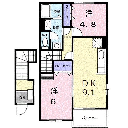 メゾンマーベラスBの間取り