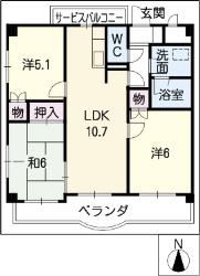 コンフォートの間取り