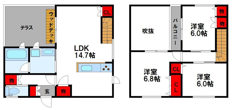 T-BA天道の間取り