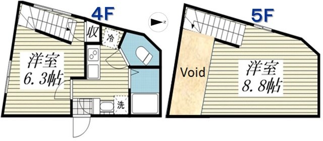 足立区千住東のマンションの間取り