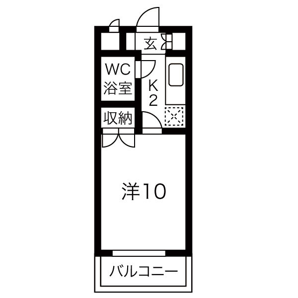 札幌市中央区南十五条西のマンションの間取り