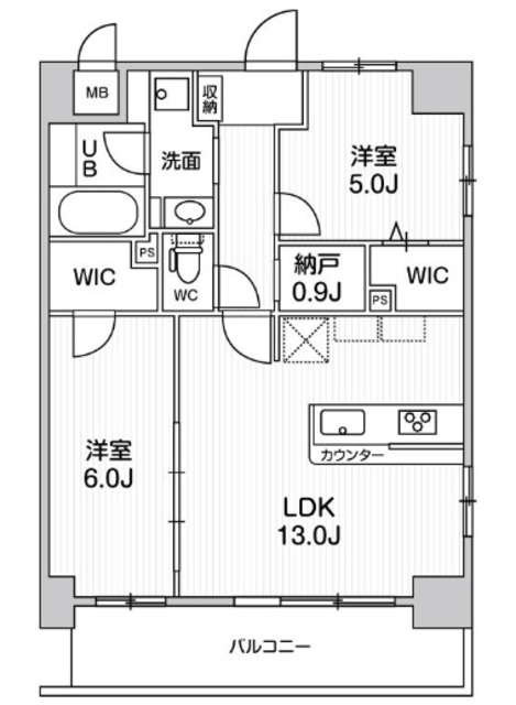 ラグゼナ浦和の間取り