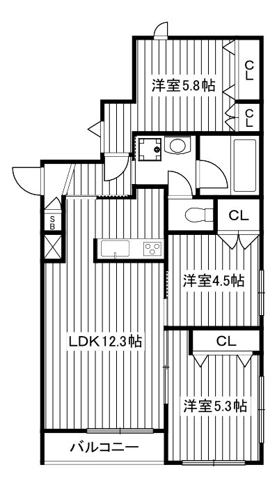 ガーデンハイツ平和台の間取り