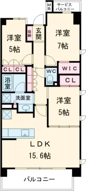 リーフィアレジデンス狛江東和泉の間取り