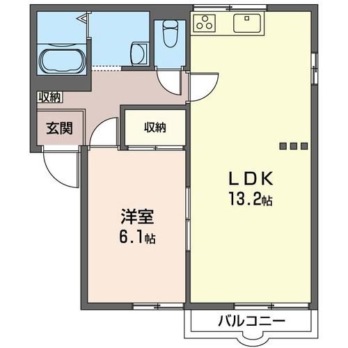 ハイツ豊Ｂの間取り