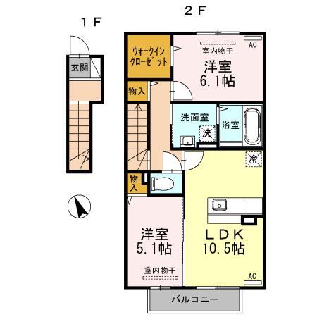 ベレーザ角木の間取り