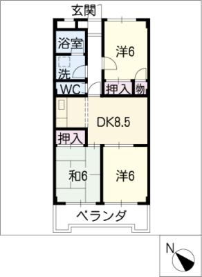 東長根壱番館の間取り