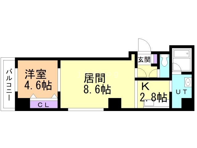 エステラ南３条館Ｂの間取り